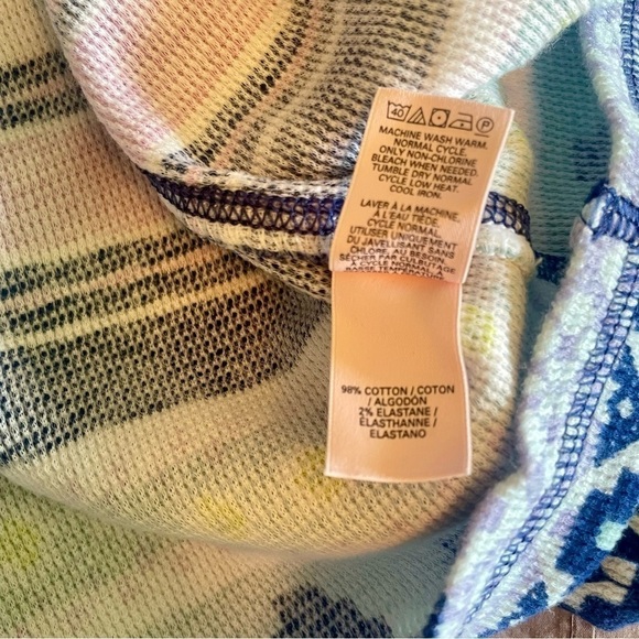 Victoria’s Secret Thermal Cotton Pajama Top with Long Sleeves Size XS - Picture 8 of 8